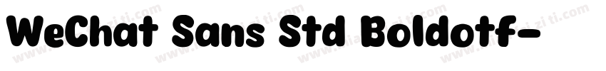 WeChat Sans Std Boldotf字体转换